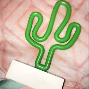 Neon Green cactus LED light for room